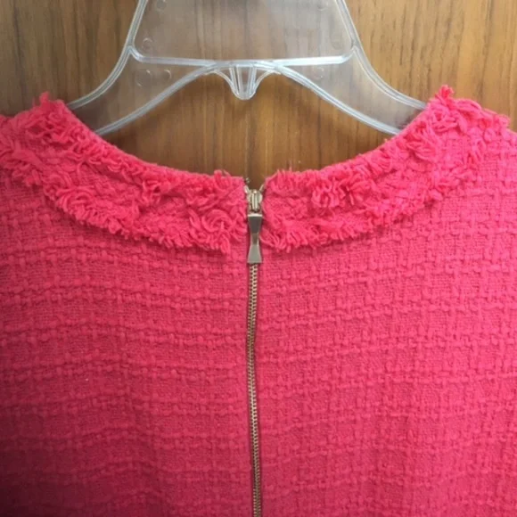 Kate Spade Coral Terri Tweed Dress Sz 4 - Picture 9 of 10